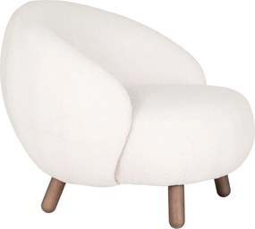 Кремав фотьойл с табуретка Savona – House Nordic