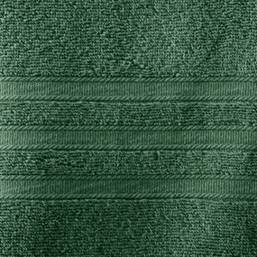 Тъмнозелена памучна хавлиена кърпа от тери 90x140 cm Zero Twist – Catherine Lansfield