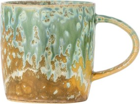 Жълта/светлозелена глинена чаша 400 ml Milani – Bloomingville