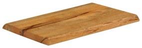 370753 vidaXL Плот за маса, 70x40x2,5 см, жив ръб, масивно дърво манго