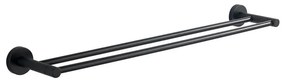 Aqualine - Стенна закачалка за кърпи SAMBA 12x64,5 см черен