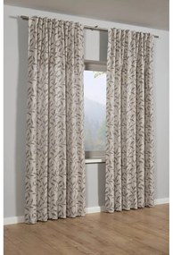 Сиво-бежова завеса със смес от лен 140x245 cm List – Sehlbach