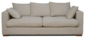 Бежов велурен диван 220 cm Comfy - Scandic