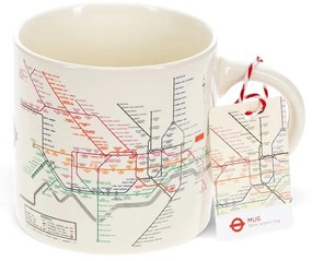 Бежова керамична чаша 350 ml Heritage Tube Map – Rex London