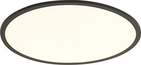 Смарт LED панел черен 60 см с LED димиране до топло с дистанционно управление - Knob
