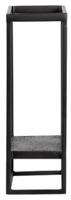 Черна метална стойка за стена 40x60 cm Febe - WOOOD