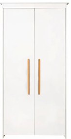 Бял детски гардероб 96x190x50 cm Lilo – Roba
