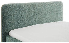 Тъмнозелено двойно легло 180x200 cm тапицирано без ламелно дъно Primo – Meise Möbel