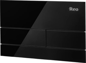 Бутон за тоалетна K011A-Q и Slim024N Rea T Black Glass