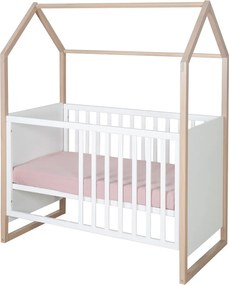 Бяло детско креватче 60x120 cm Cabane – Roba