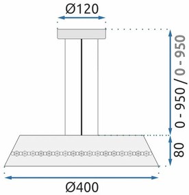 Пендел Cristal APP1028-CP