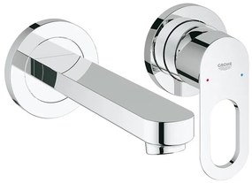 GROHE 20289000 - Смесител за умивалник с два монтажни отвора BAULOOP 110 mm лъскав хром