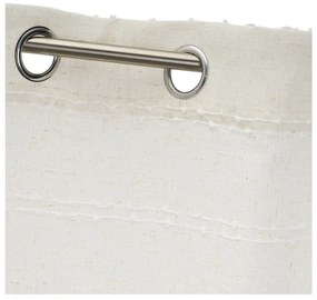 Бяло-бежово перде със смес от лен 140x260 cm Nodes – Casa Selección