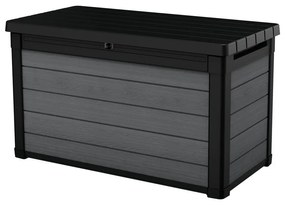 Тъмносива пластмасова градинска кутия за съхранение Cortina – Keter