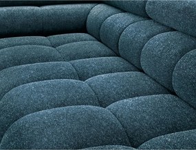 Син разтегателен ъглов диван с място за съхранение от букле (ляв ъгъл L форма) Ferucce – ELTAP