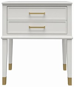 Бяло нощно шкафче Westerleigh – CosmoLiving by Cosmopolitan