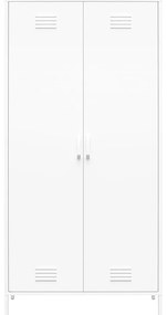 Бял метален гардероб 90x185 cm Mission District - Støraa