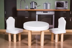 Многоетажна дървена къща за кукли с мебели