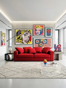 Диван Pilo two seater-160φ 90β cm.-Red