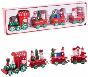 Дървена Коледна фигурка (височина 7,5 cm) Locomotive – Casa Selección