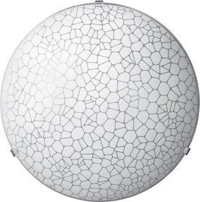 Плафониера КРАКС, ø300, бял мат, 1xE27