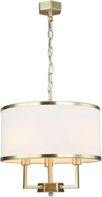 Open Design OR80223 - Полилей на верига CASA 3xE14/12W/230V кремав/месинг