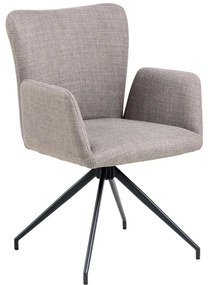 Сиви тапицирани трапезни столове в комплект 2 бр. Laura – Actona