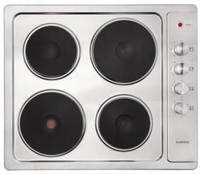 Klarstein Appetito 4, електрически котлон, 5500 W, 4 плочи, 6 нива на мощност, неръждаема стомана