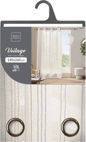 Бяло перде 140x260 cm Zaho – douceur d'intérieur