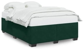 3284646 vidaXL Рамка за легло без матрак, тъмнозелена, 160x200 см, кадифе