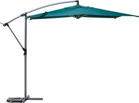 Градински чадър със странична стойка Hesperide Manoa, 3 m - Синьо-зелен