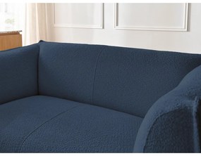 Тъмносин диван от прежда с примки от букле 170 cm Giorgia – Bobochic Paris