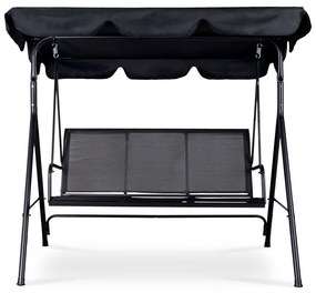 Градинска люлка за 3 лица с регулируем сенник