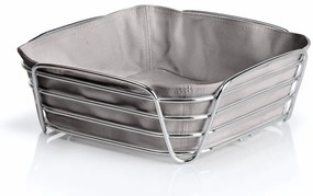 Сива кошница за хляб със сива памучна вложка Delara, широчина 25 cm - Blomus