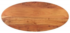 370808 vidaXL Плот за маса, 80x40x3,8 см, овален, масивна акация