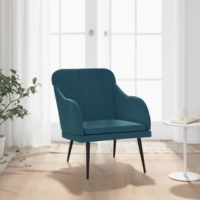 Sonata H Кресло, синьо, 63x76x80 см, кадифе
