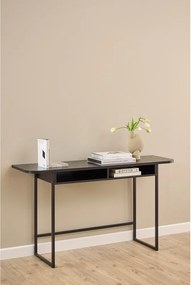 Черна конзолна маса от декор от ясен 40x140 cm Darlington – Actona