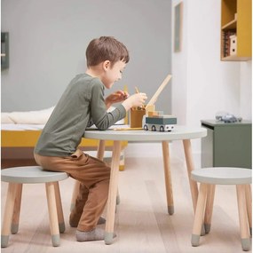 Зелена детска маса , ø 60 cm Dots - Flexa