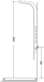 Душ колона Astrea Icos-Leuko - Mat