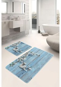 Сини изтривалки за баня в комплект от 2 броя 60x100 cm - Mila Home