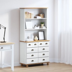 Sonata H Хъб “ASKIM” Бял 91x40x183 см Дървесина Борово