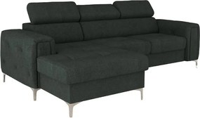 Ъглов Диван Almeria Mini-сив-ляв-плат