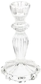 Висок свещник от прозрачно стъкло - Rex London