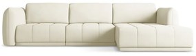 Бял ъглов диван (десен ъгъл) Hoku – Makamii