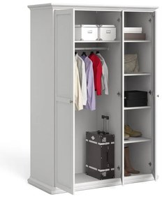 Бял гардероб 139x201 cm Paris – Tvilum