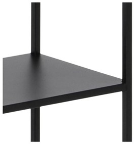 Черна метална библиотека 70x185 cm Newcastle – Actona