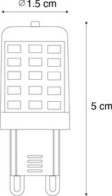 Комплект от 2 димируеми LED крушки G9 Опал 3W 250lm 2700K