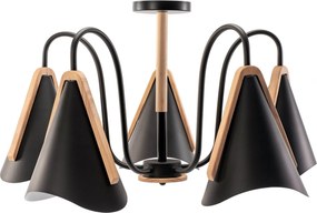 Плафон с 5 рамена Scandinavian Black APP607-5C