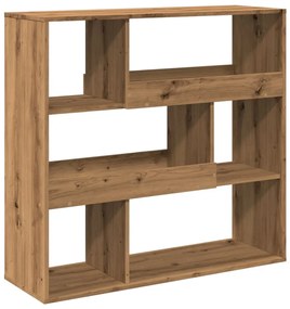854444 vidaXL Библиотека/разделител за стая, дъб артизан, 100x33x94,5 см