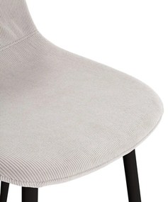 Кремави тапицирани трапезни столове в комплект 4 бр. Minka – Marckeric